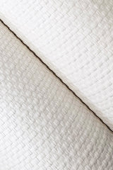 Wicker Work White Paper Weave Grasscloth Wallpaper with Feature Wall Style - York GV0262
