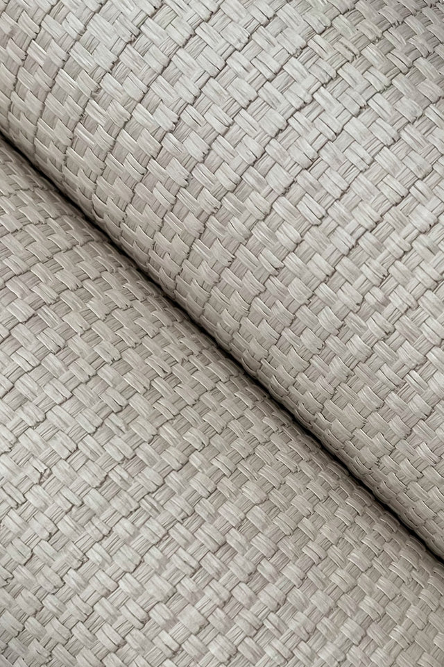 Wicker Work Taupe Wallpaper with Paper Weave Grasscloth Texture - York GV0263
