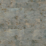 Burlwood Smoke Wallpaper with Metallic Wood Veneer Feature Wall Pattern - York GV0267