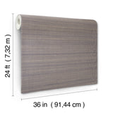 Modern Abaca Indigo Grasscloth Wallpaper with Traditional Style - York GV0273