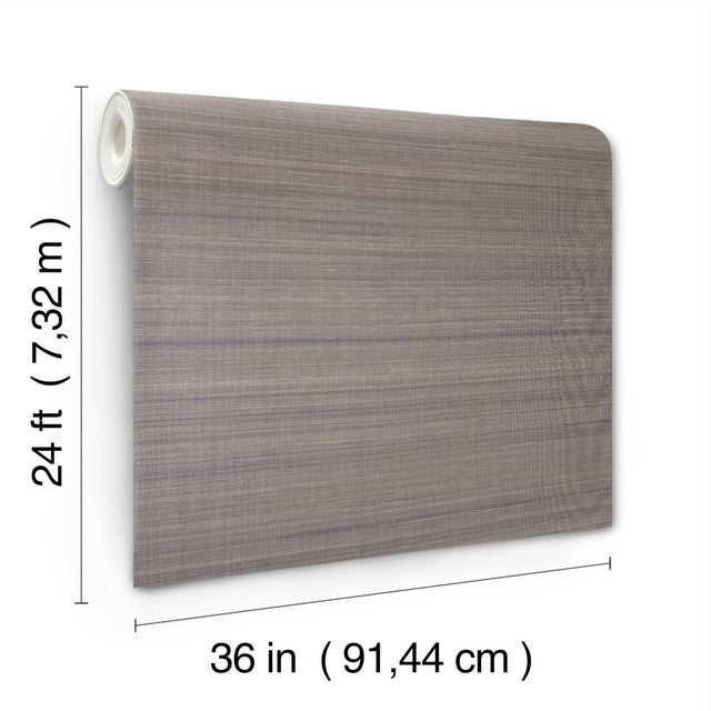 Modern Abaca Indigo Grasscloth Wallpaper with Traditional Style - York GV0273