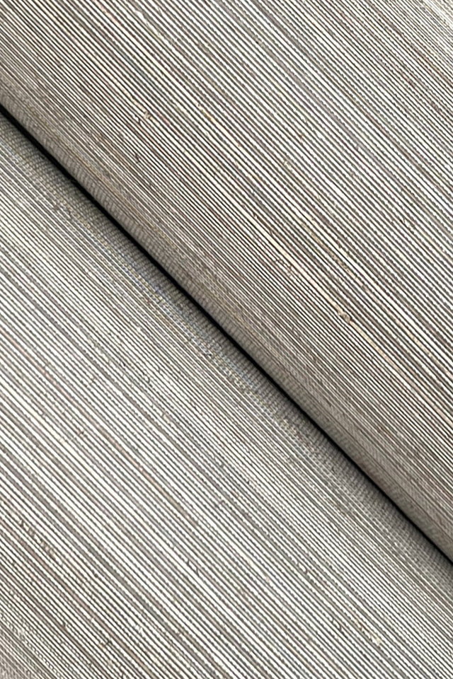 Delicate Abaca Slate Grasscloth Wallpaper with Metallic Effect - York GV0283