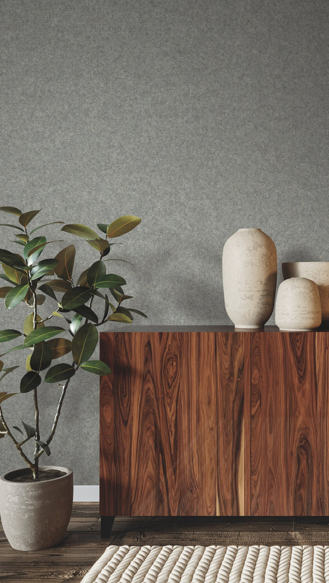 Savile Flagstone Textured Herringbone Wallpaper - York HA3655R
