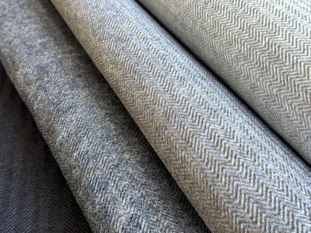 Savile Ghost Textured Wallpaper with Herringbone Motif - York HA3658R