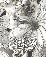 Ink Rose Onyx by Harry & Grace Peel and Stick Floral Wallpaper – Harry & Grace HG10100-Sample