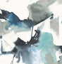 Abstract watercolor block peel and stick wallpaper in Blue Lagoon tones