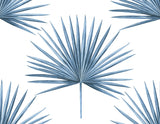 Pacific Palm Coastal Blue by Harry & Grace Peel and Stick Peel & Stick Vinyl Wallpaper – Harry & Grace HG10402