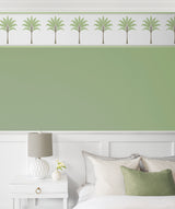 Montgomery Palm Green Tea by Harry & Grace Peel and Stick Palm Tree Border Wallpaper – Harry & Grace HG10804B