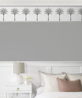 Montgomery Palm Harbor Grey by Harry & Grace Peel and Stick Palm Border Wallpaper – Harry & Grace HG10808B
