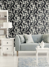Leopard Print Anchored Grey by Harry & Grace Peel and Stick Animal Print Wallpaper – Harry & Grace HG11400