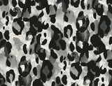 Anchored Grey leopard print peel and stick wallpaper pattern