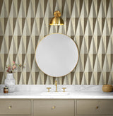 Pieced Diamonds Cafe by Harry & Grace Peel and Stick Geometric Wallpaper – Harry & Grace HG11507