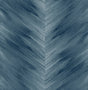 Washed Chevron Blue Lake peel and stick wallpaper in a brushed chevron pattern
