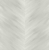 Washed Chevron peel and stick wallpaper in Daydream Grey with a soft, washed chevron pattern.
