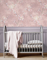 Floral Blossom Dusty Rose by Harry & Grace Peel and Stick Floral Wallpaper – Harry & Grace HG11801