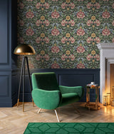 Floral Garden Rose & Fern by Harry & Grace Peel and Stick Vintage Floral Wallpaper – Harry & Grace HG12601