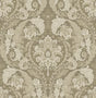 Thornton Vintage Damask peel and stick wallpaper in Latte by Harry & Grace (HG12905)