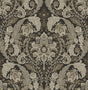 Thornton Vintage Damask peel and stick wallpaper in Cliffside grey damask pattern