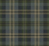 Thornbury Tailored Plaid Deep Sea by Harry & Grace Peel and Stick Plaid Peel & Stick Vinyl Wallpaper – Harry & Grace HG13102-Sample