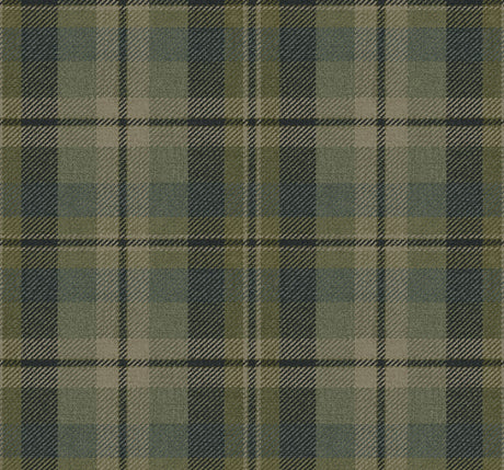 Green and blue tailored plaid peel and stick wallpaper pattern