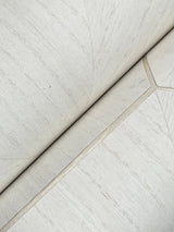 Hexagram Wood Veneer Ivory Wallpaper with Geometric Hexagon Pattern, Feature Wall Style - York HO2101GV