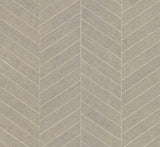 Atelier Herringbone Off White Wallpaper with Geometric Herringbone Non Woven Pattern - York HO2109