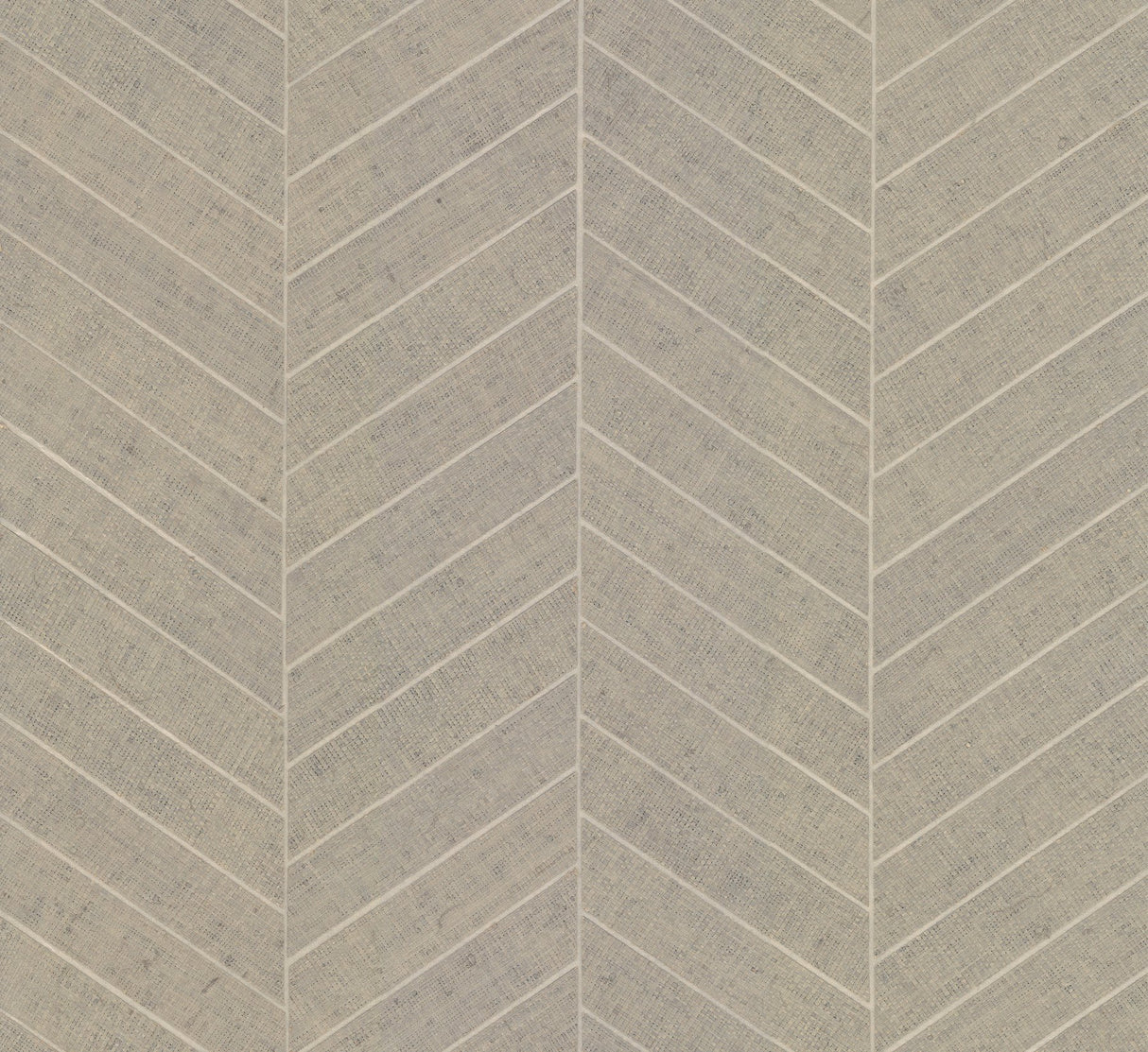 Atelier Herringbone Linen Wallpaper with Raffia Grasscloth Chevron Pattern, Feature Wall Style - York HO2109GV