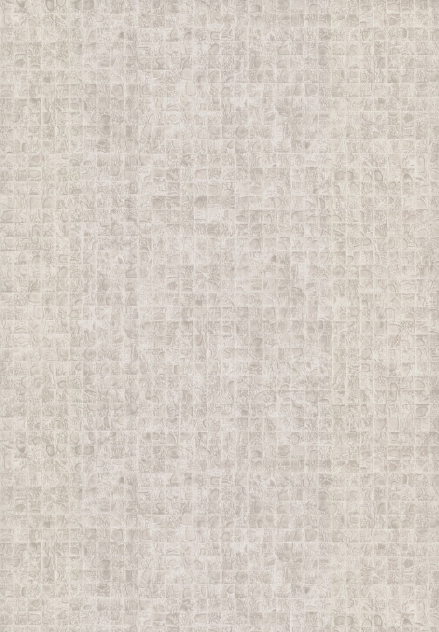 Leather Lux Off White Wallpaper with Textured Geometric Grid - York HO2117