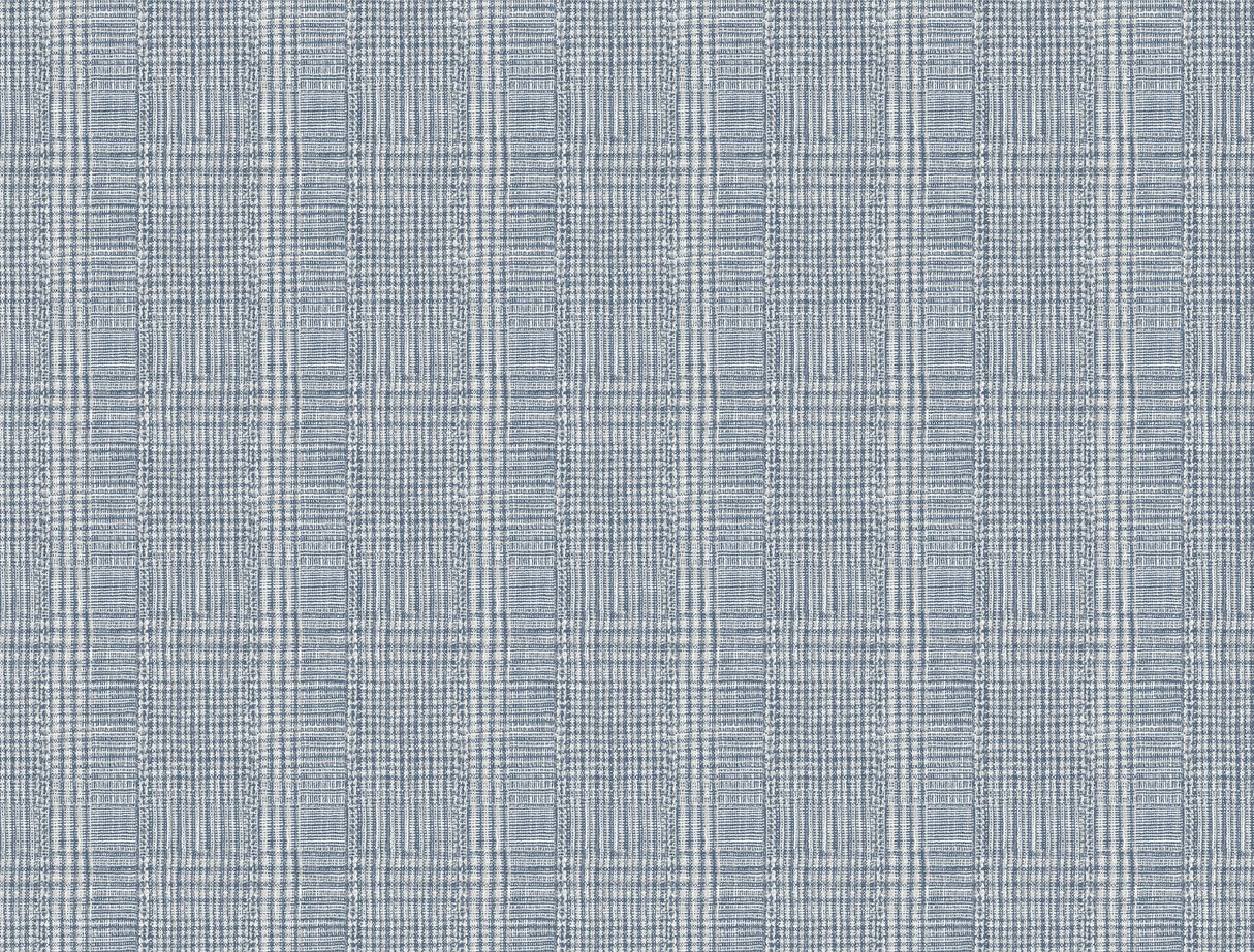Shirting Plaid Blue Wallpaper with Plaids & Checks Non Woven Style - York HO2167