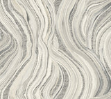 Streaming Cheetah Grey Wallpaper with Textural Animal Motif - York HO2172