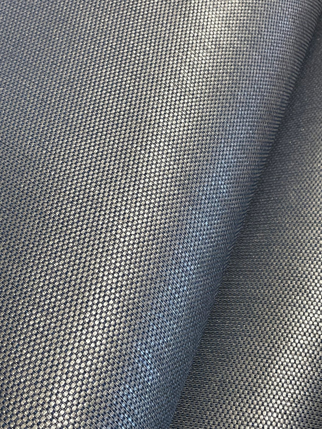 Varna Deep Navy Textured Wallpaper with Woven Look - York HW3660R