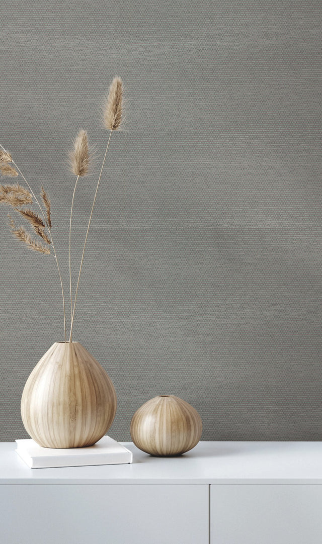 Varna Magnetic Textured Wallpaper in Greys - York HW3661R