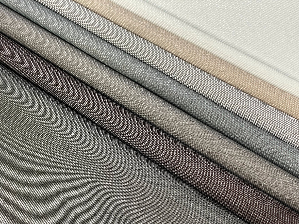 Varna Husky Grey Textured Wallpaper with Woven Dot Pattern - York HW3667R