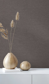 Varna Raisin Textured Wallpaper with QuietWall Textile Style - York HW3671R