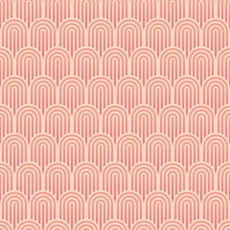 Retro Arch Blush Pink Peel and Stick Wallpaper by Hoopla Walls HWA1072PU