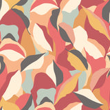 Leafy Patchwork Spice Mix Peel and Stick Wallpaper by Hoopla Walls HWA1157PU