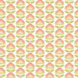Retro Flower Apricot Mix Peel and Stick Wallpaper by Hoopla Walls - HWA1169PU
