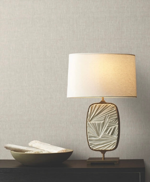 Sheer Linen Silver Lining wallpaper by Ronald Redding