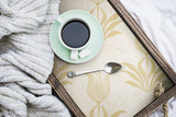 Parrot Tulip Mustard Peel & Stick Wallpaper with Botanical Floral Pattern, Bohemian Style - JHS5032