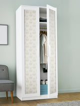 Parrot Tulip Grey Peel & Stick Wallpaper with Botanical Floral Motif, Bohemian Style - NuWallpaper JHS5033