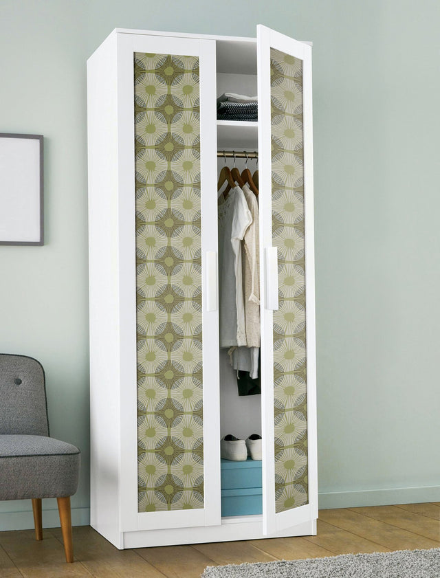 Superbloom Lime Peel & Stick Wallpaper with Bohemian Medallions Pattern - JHS5037