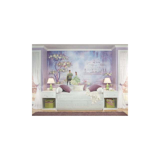 Princess & Frog Chair Rail Multicolor Wall Mural with Disney Princess Scene - York JL1206M