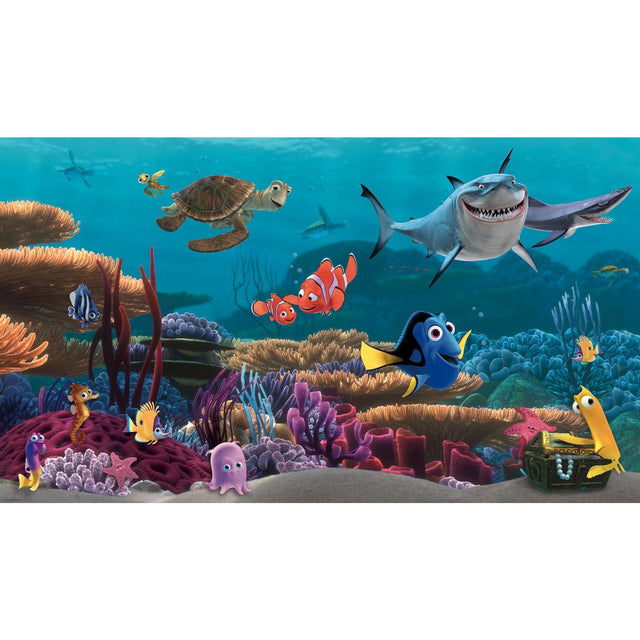 Finding Nemo Multicolor Wall Mural with Licensed Disney Pixar Ocean Scene - York JL1278M