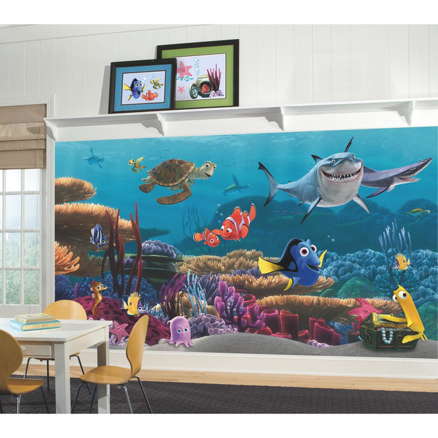 Finding Nemo Multicolor Wall Mural with Licensed Disney Pixar Ocean Scene - York JL1278M