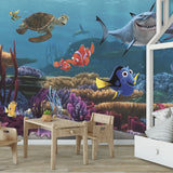 Finding Nemo Multicolor Wall Mural with Licensed Disney Pixar Ocean Scene - York JL1278M