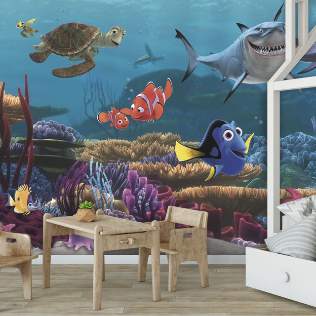 Finding Nemo Multicolor Wall Mural with Licensed Disney Pixar Ocean Scene - York JL1278M