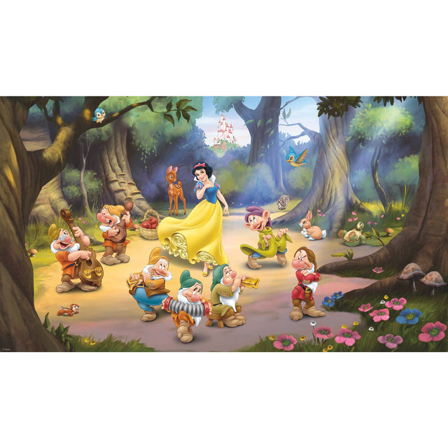Snow White and the Seven Dwarfs Multicolor XL Spray and Stick Wall Mural - York JL1281M