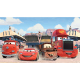 Cars Friends To The Finish Multicolor XL Chair Rail Prepasted Wall Mural with Whimsical Licensed Novelty Style - York JL1303M