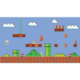 Super Mario Retro Multicolor XL Chair Rail Prepasted Wall Mural, Whimsical Licensed Novelty Pattern - York JL1331M