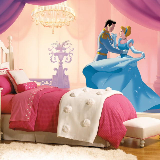Cinderella So This Is Love Multicolor XL Chair Rail Wall Mural - York JL1376M